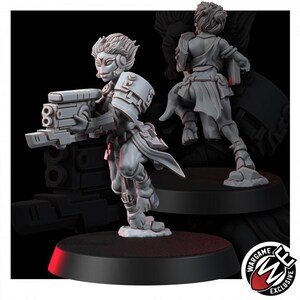 Koalitions-Angriffs-Charger | 16k Resin-Miniaturen | 28 mm/32 mm Tabletop-Wargaming | Unbemalt Bild 2