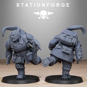 Freiwächter-Mutantenschwestern | Station Forge 16k Resinminiaturen | 28 mm/32 mm Tabletop-Wargaming | Unbemalt Bild 7