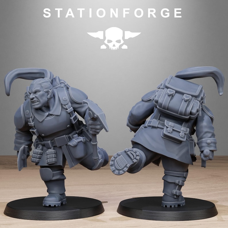 Freiwächter-Mutantenschwestern | Station Forge 16k Resinminiaturen | 28 mm/32 mm Tabletop-Wargaming | Unbemalt Bild 7