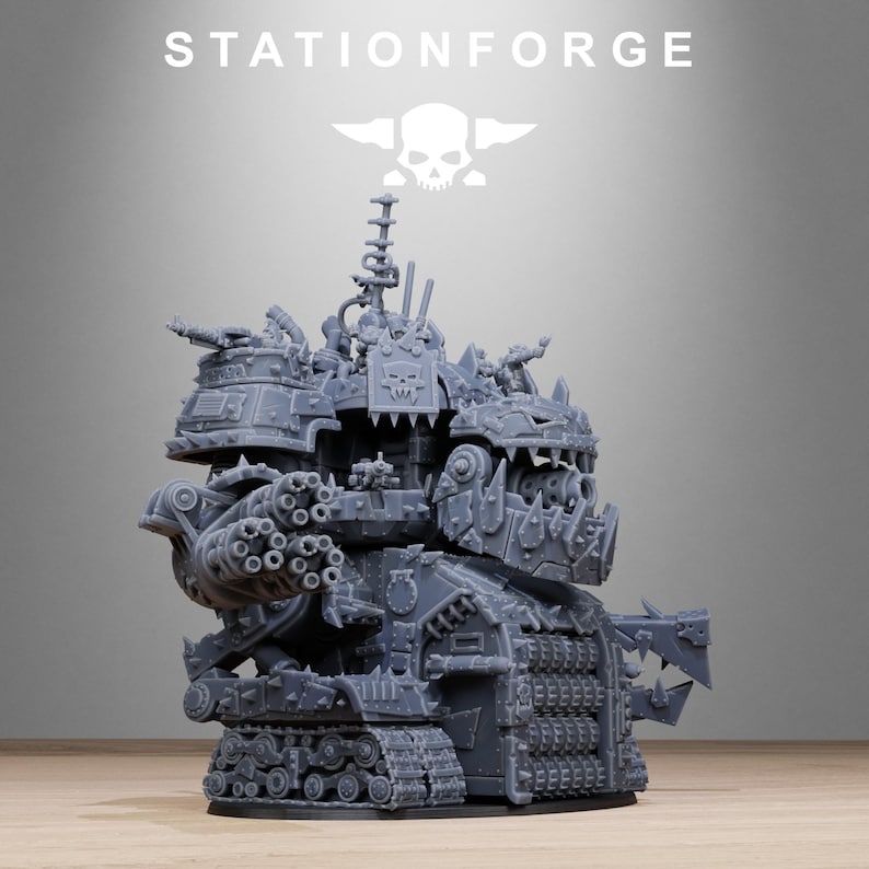 Orks Orkaz Gognauts | Station Forge 16k Resin Miniatures | 28mm 32mm Tabletop Wargaming | Unpainted image 8