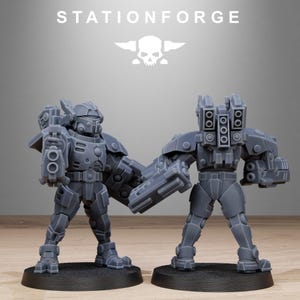 Miniaturas de resina Tarion con blindaje pesado / Station Forge 16k / 28 mm 32 mm para juegos de mesa / sin pintar imagen 10