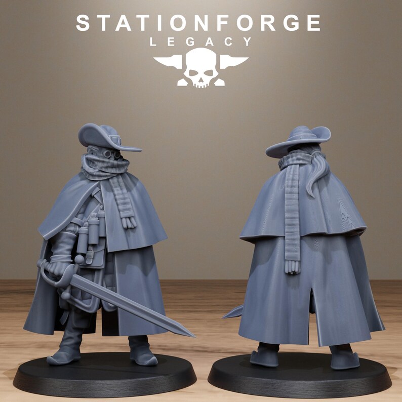 Legacy Thorncrest Witch Hunters | Station Forge 16k Resin Miniatures | 28mm 32mm Tabletop Wargaming | Unpainted 画像 7