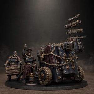 Royalguard Light Artillery | Station Forge 16k Resin Miniatures | 28mm 32mm Tabletop Wargaming | Unpainted image 1