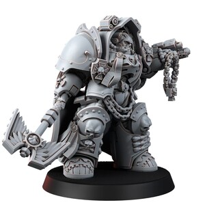 Predicador Exolothreftis de los Caballeros Espaciales / Miniaturas de resina 16k / 28 mm 32 mm para juegos de mesa / Sin pintar imagen 3