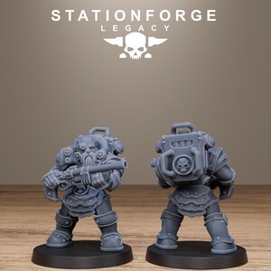Ironvale Infantry | Station Forge 16k Resin Miniatures | 28mm 32mm Tabletop Wargaming | Unpainted image 5