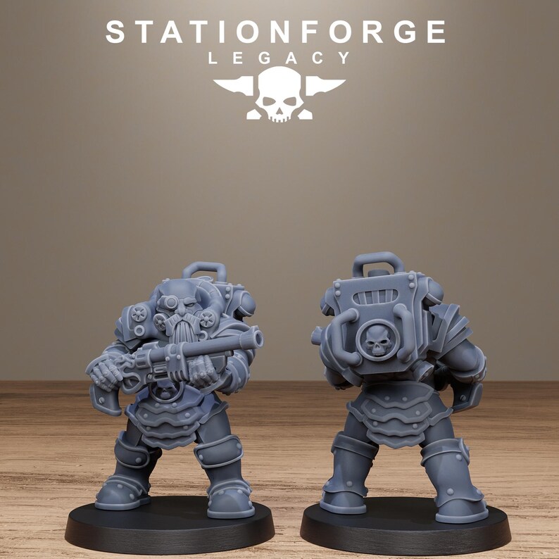 Ironvale Infantry | Station Forge 16k Resin Miniatures | 28mm 32mm Tabletop Wargaming | Unpainted image 5