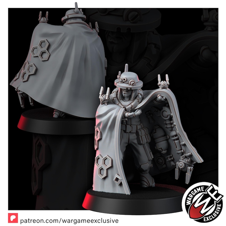 Coalition The Necrocity Black Traders | 16k Resin Miniatures | 28mm 32mm Tabletop Wargaming | Unpainted image 10