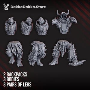 Cursed Bone Shredders Squad – 16K Resin Miniatures (28mm 32mm Wargaming) image 7
