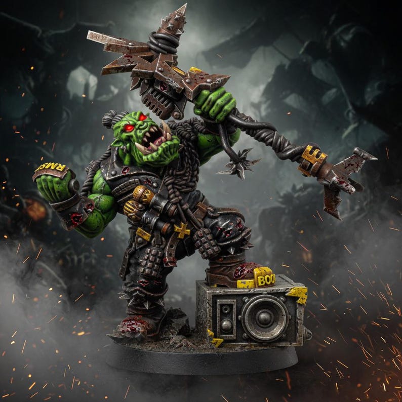 Ork Till Gorkkrakka | Miniatury z żywicy 16k | 28 mm 32 mm Gry bitewne | Niepomalowane zdjęcie 1