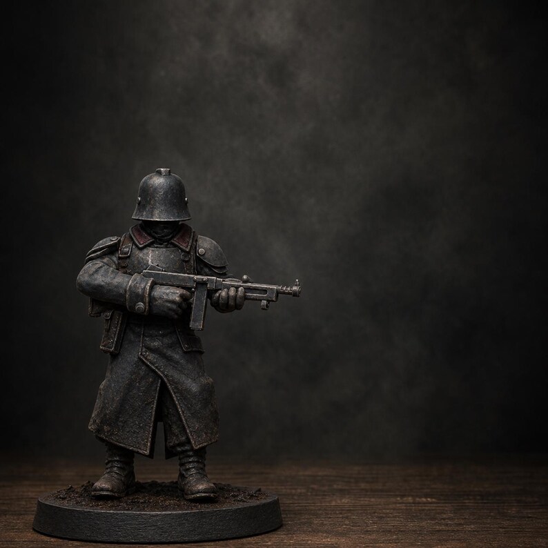 Grimguard American Weapon Pack / Miniature in resina 16k Station Forge / 28 mm 32 mm per wargame da tavolo / Non dipinte immagine 1