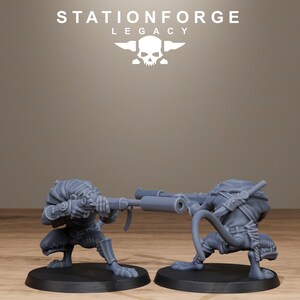 Legacy Rotfang Assassins | Station Forge 16k Resin Miniatures | 28mm 32mm Tabletop Wargaming | Unpainted image 5