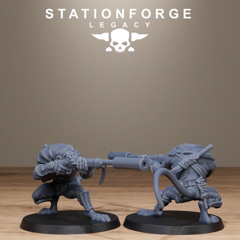 Legacy Rotfang Assassins | Station Forge 16k Resin Miniatures | 28mm 32mm Tabletop Wargaming | Unpainted image 5