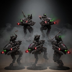 Plünderer-Schattenläufer | Station Forge 16k Resin-Miniaturen | 28 mm/32 mm Tabletop-Wargaming | Unbemalt Bild 1
