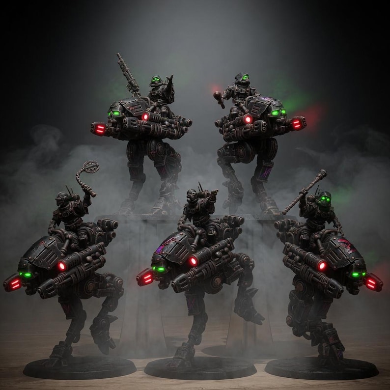 Plünderer-Schattenläufer | Station Forge 16k Resin-Miniaturen | 28 mm/32 mm Tabletop-Wargaming | Unbemalt Bild 1