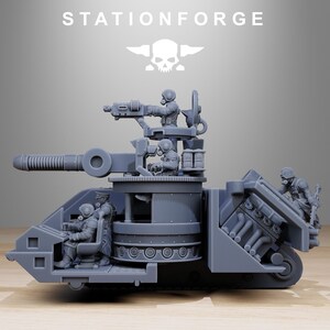 Grimguard Battle Tank 2 | Station Forge 16k Resin Miniatures | 28mm 32mm Tabletop Wargaming | Unpainted image 3
