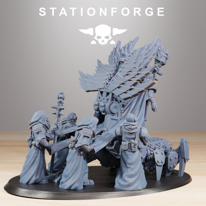 Scavenger Priest | Station Forge 16k Resin Miniatures | 28mm 32mm Tabletop Wargaming | Unpainted image 5