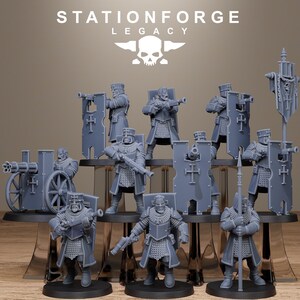 Legacy Thorncrest Blasmen | Station Forge 16k Resin Miniatures | 28mm 32mm Tabletop Wargaming | Unpainted image 2