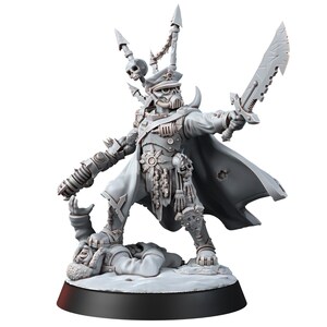 Chaos Renegades Of Pain General | 16k Resin Miniatures | 28mm 32mm Tabletop Wargaming | Unpainted image 6