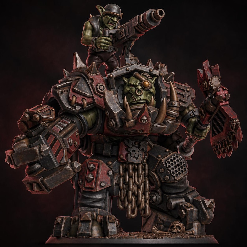 Da Arma Boss Miniature | 16K Resin Wargaming Figure (28mm/32mm Scale) image 1