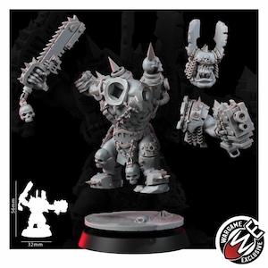 Ork Khork Choppa Goreboyz | Miniatury z żywicy 16k | 28 mm 32 mm Gry bitewne | Niepomalowane zdjęcie 4