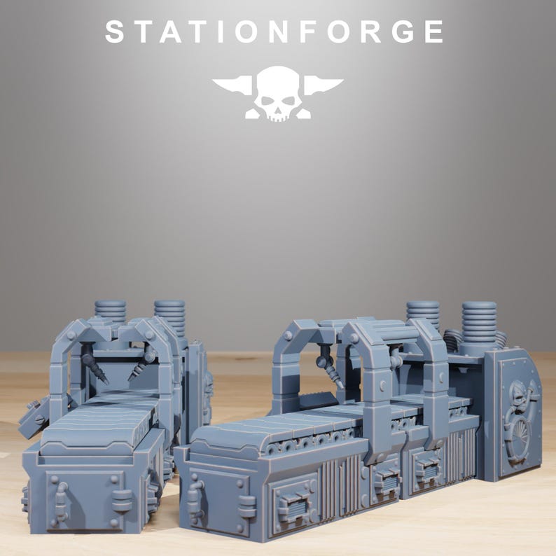 Scavenger Factory Terrain Kit | Station Forge 16k Resin Miniatures | 28mm 32mm Tabletop Wargaming | Unpainted image 6