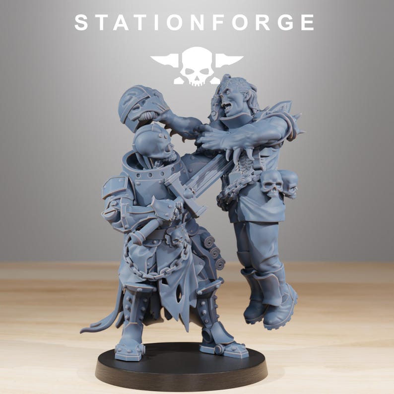 Pythonicus Exterminator | Station Forge 16k Resin Miniatures | 28 mm 32 mm Tabletop Wargaming | Ongeverfd afbeelding 2