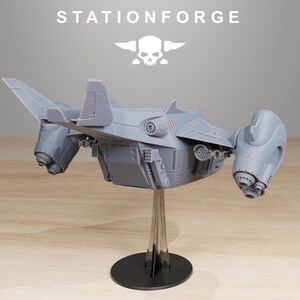 Vaskar Dropship | Station Forge 16k Resin Miniatures | 28mm 32mm Tabletop Wargaming | Unpainted image 4
