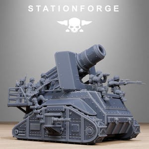 Freeguard artillerie minitank | Station Forge 16k harsminiaturen | 28 mm 32 mm tafelblad oorlogsspellen | Ongeverfd afbeelding 7
