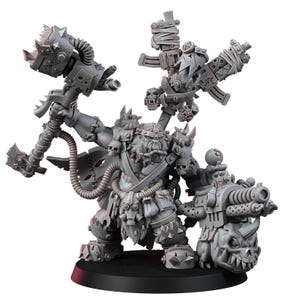 Ork Mad Riders Zoghed Edsplitta | 16k Resin Miniatures | 28mm 32mm Tabletop Wargaming | Unpainted image 4