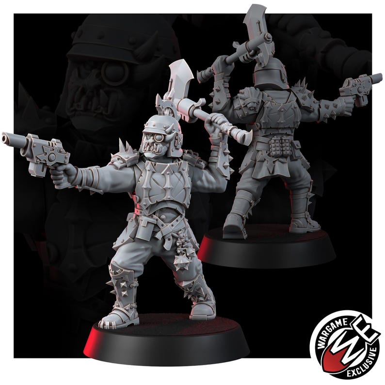 Commandogroep Chaos Renegades of Pain | 16k Resin Miniatures | 28 mm 32 mm Tafelblad Wargaming | Ongeverfd afbeelding 7