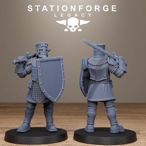 Infanterie Legacy Thorncrest | Figurines en résine Station Forge 16k | 28 mm et 32 mm | Jeux de figurines | Non peintes image 10