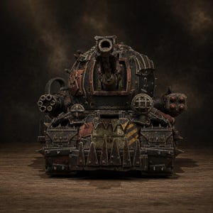 Orks Orkaz Mini Tank | Station Forge 16k Resin Miniatures | 28mm 32mm Tabletop Wargaming | Unpainted image 1