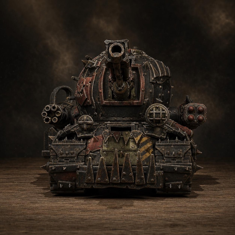 Orks Orkaz Mini Tank | Station Forge 16k Resin Miniatures | 28mm 32mm Tabletop Wargaming | Unpainted image 1