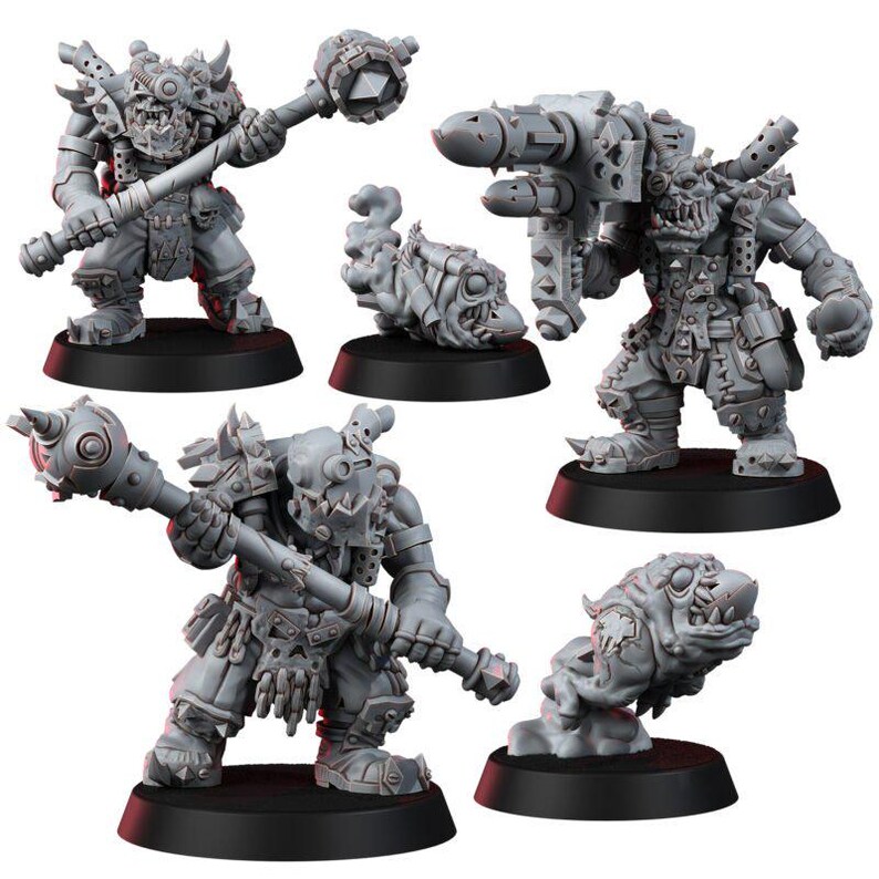 Ork Kan Krakkas T2 | 16k Resin Miniatures | 28mm 32mm Tabletop Wargaming | Unpainted image 2