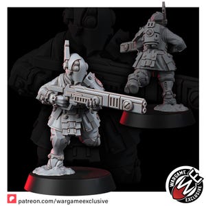 Coalición Ashigaru Fuegos de Batalla T1 / Miniaturas de Resina 16k / 28 mm 32 mm Juegos de Guerra de Mesa / Sin Pintar imagen 9