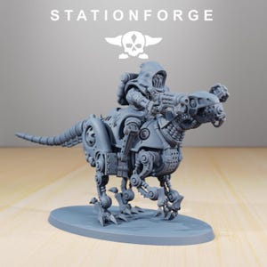 Scavenger Riders | Station Forge 16k Resin Miniatures | 28mm 32mm Tabletop Wargaming | Unpainted image 3