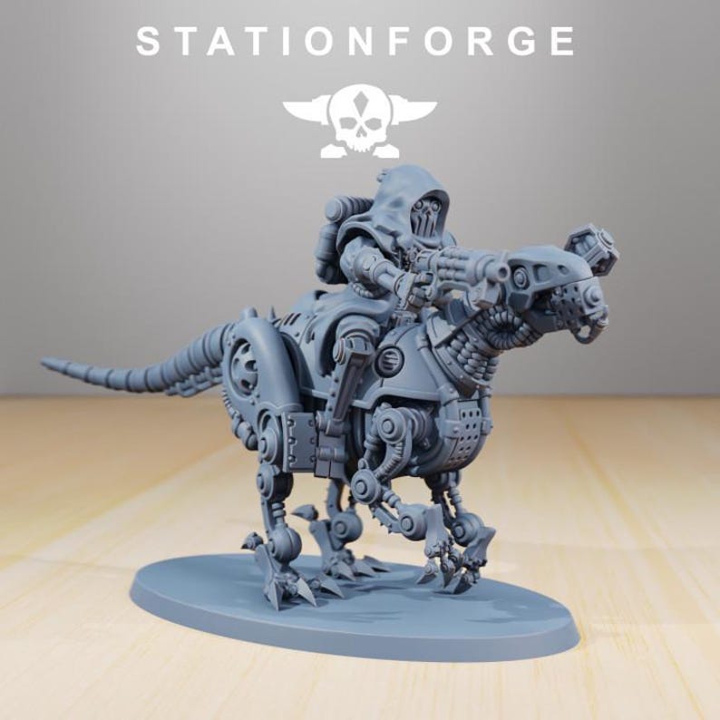 Scavenger Riders | Station Forge 16k Resin Miniatures | 28mm 32mm Tabletop Wargaming | Unpainted image 3