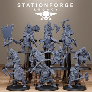 Legacy Chaosvale Hobgoblins | Station Forge 16k Resin Miniatures | 28mm 32mm Tabletop Wargaming | Unpainted image 2