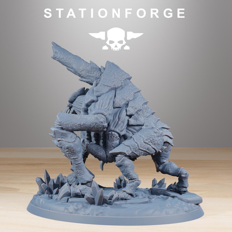 Xenarid Fluxus | Station Forge 16k Resin Miniatures | 28mm 32mm Tabletop Wargaming | Unpainted image 4