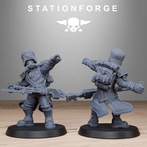 GRIM GUARD ROYALS | Station Forge 16k Resin Miniatures | 28mm 32mm Tabletop Wargaming | Unpainted image 5