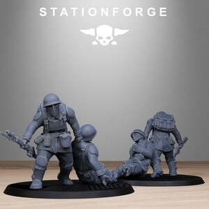 Freeguard Fallen | Station Forge 16k Resin Miniatures | 28mm 32mm Tabletop Wargaming | Unpainted image 10