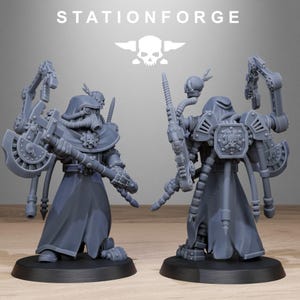 Grimguard Tech Engineers | Station Forge 16k Resin Miniatures | 28mm 32mm Tabletop Wargaming | Unpainted image 10