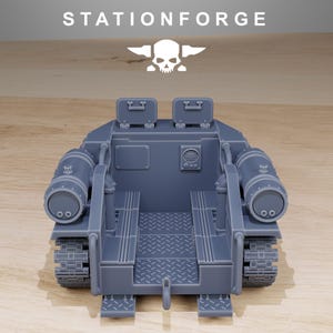 GrimGuard Tankette | Station Forge 16k Resin Miniatures | 28mm 32mm Tabletop Wargaming | Unpainted image 7