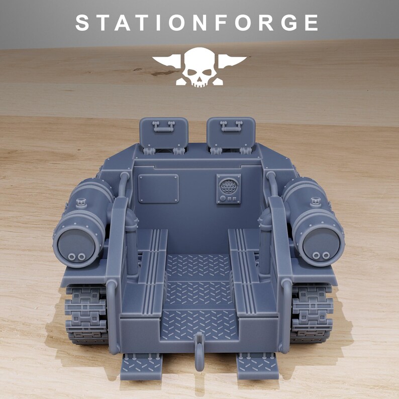 GrimGuard Tankette | Station Forge 16k Resin Miniatures | 28mm 32mm Tabletop Wargaming | Unpainted image 7