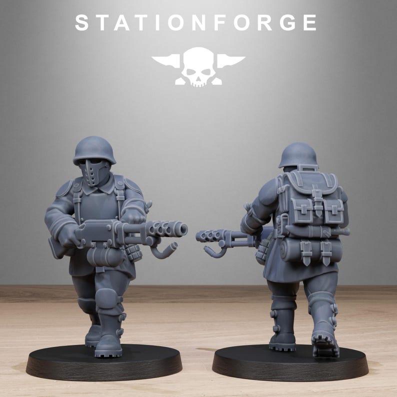 Freeguard Builder Kit | Station Forge 16k Resin Miniatures | 28mm 32mm Tabletop Wargaming | Unpainted image 9