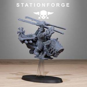 Orks Orkaz Kopters | Station Forge 16k Resin Miniatures | 28mm 32mm Tabletop Wargaming | Unpainted image 3