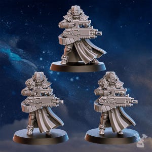 White Fangs Hunters Squad x20 | 16k Resin Miniatures | 28mm 32mm Tabletop Wargaming | Unpainted image 6