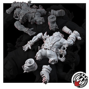 Ork Corpses Battlefield Set | 16k Resin Miniatures | 28 mm 32 mm Tabletop Wargaming | Ongeverfd afbeelding 6