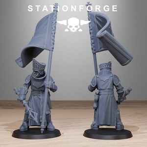 Königliche Garde-Vollstrecker | Station Forge 16k Resin-Miniaturen | 28 mm/32 mm Tabletop-Wargaming | Unbemalt Bild 6