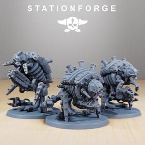 Scavenger Assassinators | Station Forge 16k Resin Miniatures | 28mm 32mm Tabletop Wargaming | Unpainted image 2